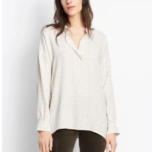🆕 Vince “Shewol” Cream Blouse with Dots and Stars - Women’s Size Medium